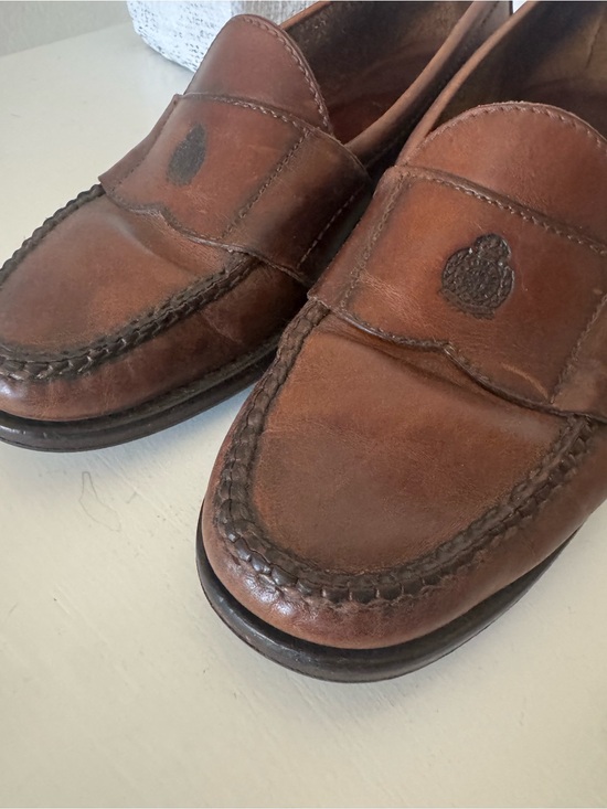 Polo Ralph Lauren Vintage Brown Leather Penny Loafers Luxu Classic Mens Size 10 main image 5